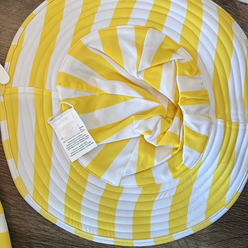 ☀️NEW Jessica Simpson Baby Girl Swimsuit with Sun hat - UPF 50+ -Sizes 18M & 24M - Picture 9 of 12